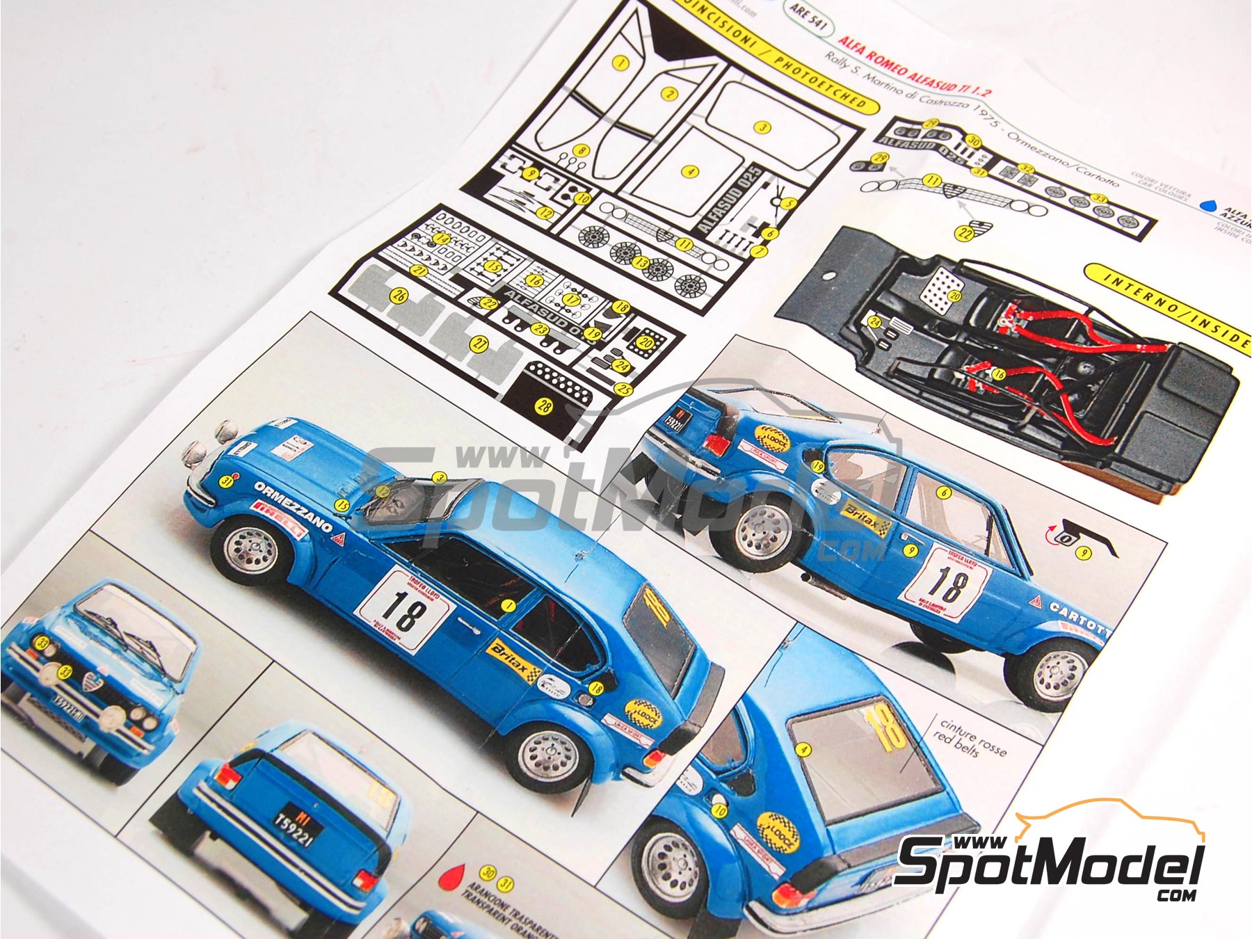 自動車 ALFA ABARTH 1100 RECORD BARNINI 1/43 KIT 自動車 ALFA ABARTH 1100 RECORD BARNINI 1/43 KIT 自動車 ALFA ABARTH